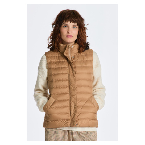 VESTA GANT LIGHT DOWN VEST WARM KHAKI