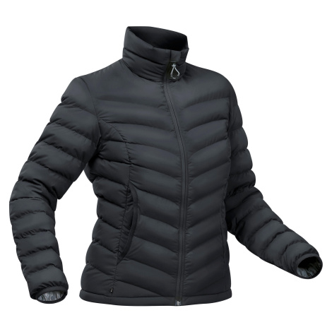 FORCLAZ Dámska páperová bunda MT500 na horskú turistiku do -10 °C čierna ČIERNA