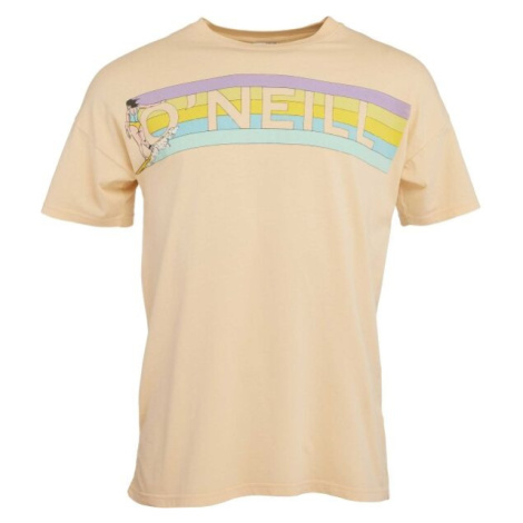 O'Neill CONNECTIVE GRAPHIC LONG TSHIRT Dámske tričko, béžová, veľkosť
