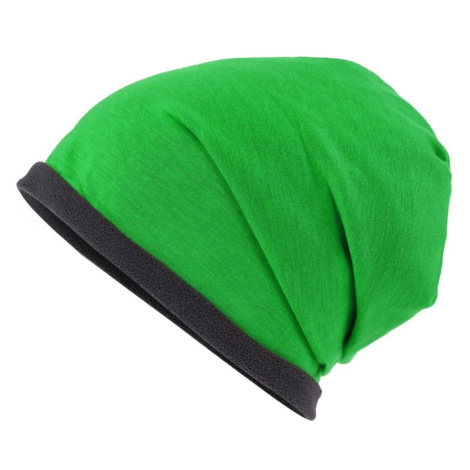 Myrtle Beach (Daiber) Čiapka Single Beanie MB7131 - Papraďová / tmavošedá