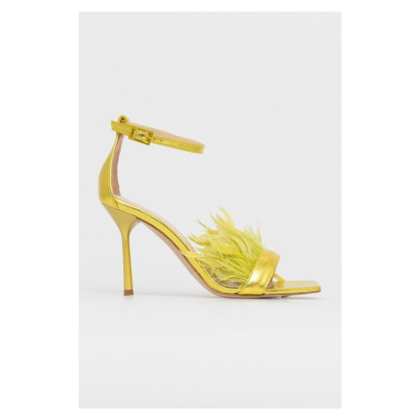 Kožené sandále Liu Jo Camelia Leonie Hanne zlatá farba SA2705PX317S1206