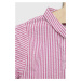 Detská bavlnená košeľa United Colors of Benetton ružová farba