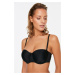 Trendyol Black Polyamide Non-Padding Strapless Knitted Bra with Removable Straps
