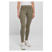 Women's High-Waisted Jersey Leggings - Olive