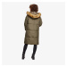 Bunda Urban Classics Ladies Oversize Faux Fur Puffer Coat Darkolive/ Beige