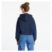 Sveter Tommy Jeans Center Flag Cable Hoodie Blue