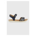 Detské kožené sandále Shoo Pom tmavomodrá farba