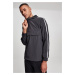 Pull-over jacket made of wavy nylon blk/wht