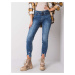 SVETLOMODRÉ DÁMSKE SKINNY DŽÍNSY D85019T62125M246-BLUE