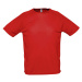 SOĽS Sporty Pánske tričko s krátkym rukávom SL11939 Red