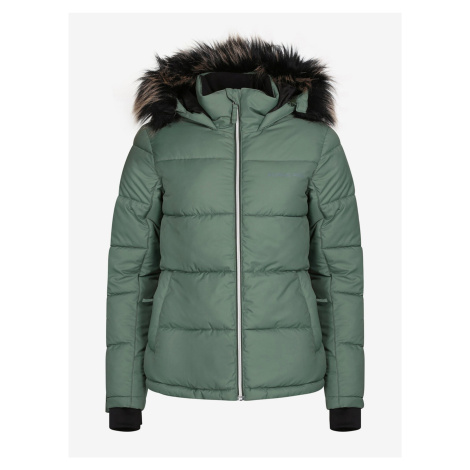 Zelená dámska prešívaná zimná bunda ALPINE PRE Pereta ALPINE PRO