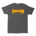 Pánske tričko Thrasher Flame logo charcoal Farba: Šedá