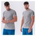 NEBBIA - Pánske tričko do posilňovne 326 (light grey) - NEBBIA