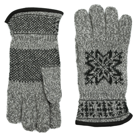 Art Of Polo Man's Gloves Rk23463-1 Black/Light Grey