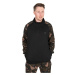 Fox mikina lw black camo qtr zip