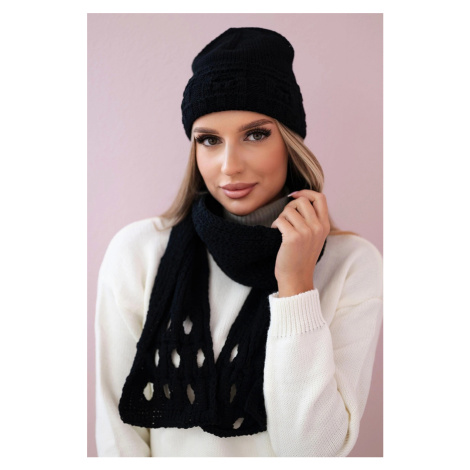 Women's set with scarf Julita K382 black