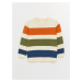 LC Waikiki Crew Neck Long Sleeve Striped Baby Boy Knitwear Sweater