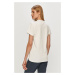 Bavlnené tričko Helly Hansen 53285-096, biela farba, s potlačou