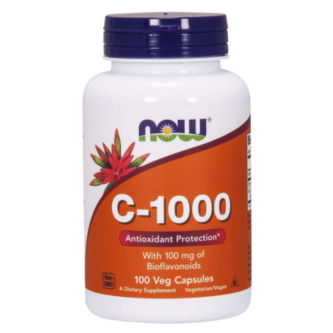 NOW® Foods NOW Vitamín C-1000 s bioflavonoidmi, 100 rastlinných kapsúl