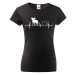 Dámské tričko pre milovníkov zvierat - Čínsky chocholatý pes tep