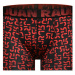 Červeno-čierne boxerky s potlačou O/055