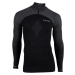 UYN Men's Running Alpha OW Shirt LS Zip Up - Black-Grey