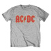 AC/DC tričko Logo Šedá