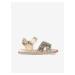 Dievčenské sandále v zlato-ružovej farbe Richter