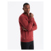 Ombre Men's wash sweater with v-neck - red