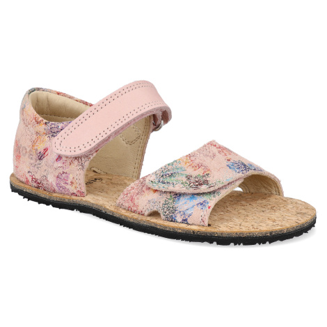 Barefoot dětské sandály Koel - Amelia Fantasy Nude růžové