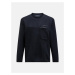 Mikina Peak Performance M Fleece Crew Black/Grey Melange