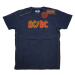 AC/DC tričko Logo Modrá