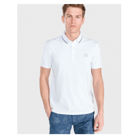 Armani Exchange Polo tričko Biela