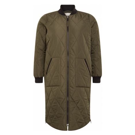 ONLY Carmakoma Prechodný kabát 'CARROT' olivová