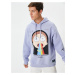 Koton Rick and Morty Hooded Sweatshirt Comfortable Cut Licensed Printed