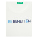 United Colors Of Benetton Top 3I1XGH00P Biela Regular Fit