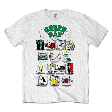 Green Day tričko Dookie RRHOF Biela