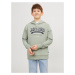 Jack & Jones Junior Mikina  námornícka modrá / svetlosivá / šedobiela