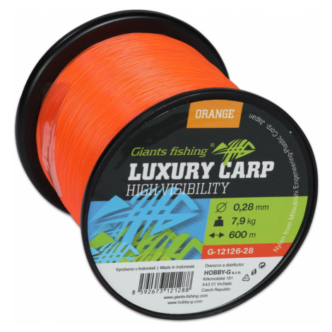 Giants fishing vlasec luxury carp high visibility orange - priemer 0,35 mm / nosnosť 10,5 kg / n