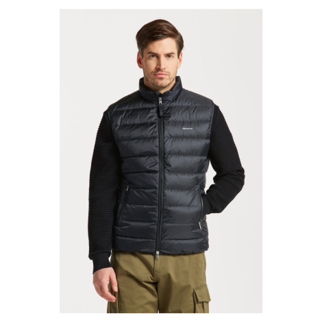 VESTA GANT LIGHT DOWN GILET BLACK