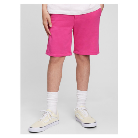 Ružové chlapčenské šortky GAP Teen teplákové
