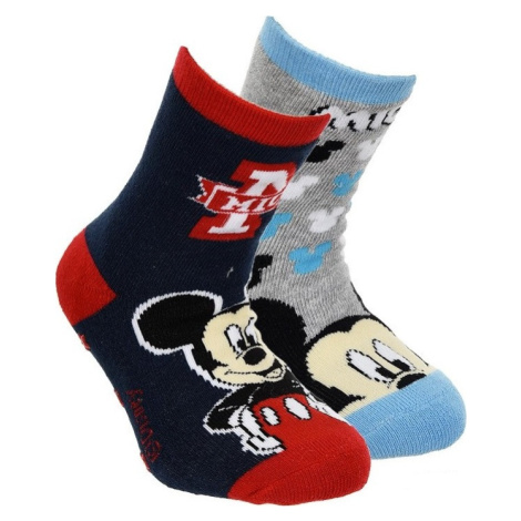 MODRO-SIVÁ SADA PONOŽIEK MICKEY