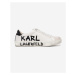Karl Lagerfeld Skool Brush Logo Tenisky Biela