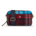 Tommy Hilfiger Kabelka Iconic Tommy Camera Bag Check C AW0AW15206 Bordová