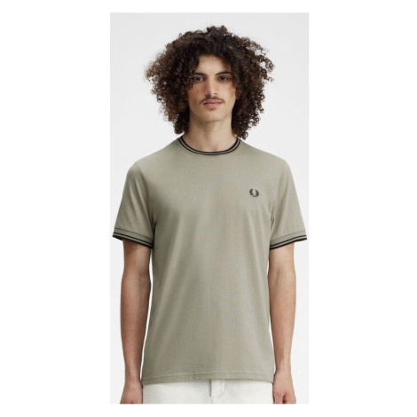 Fred Perry  M1588  Tričká s krátkym rukávom Šedá