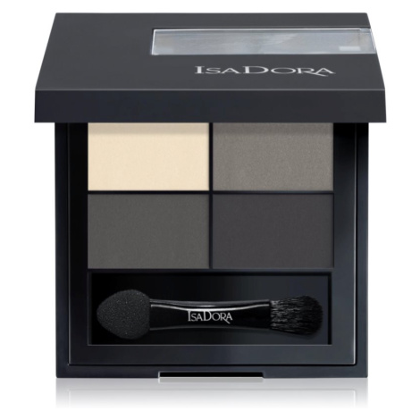 IsaDora Eye Shadow Quartet paletka očných tieňov odtieň 03 Smoky Eyes