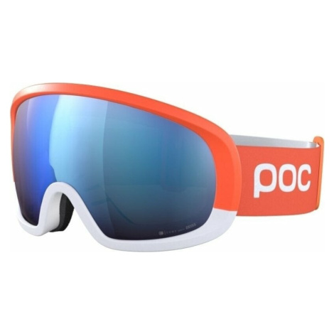POC Fovea Race Zink Orange/Hydrogen White/Partly Sunny Blue Lyžiarske okuliare