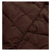 Dlhá hnedá dámska zimná bunda (2M-033)