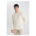 DEFACTO Relax Fit Crew Neck Sweater