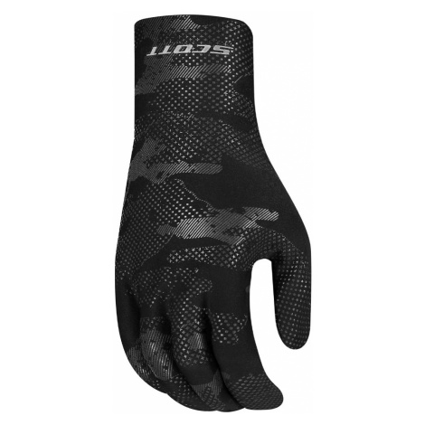 SCOTT Cyklistické rukavice dlhoprsté - WINTER STRECH LF - čierna/šedá